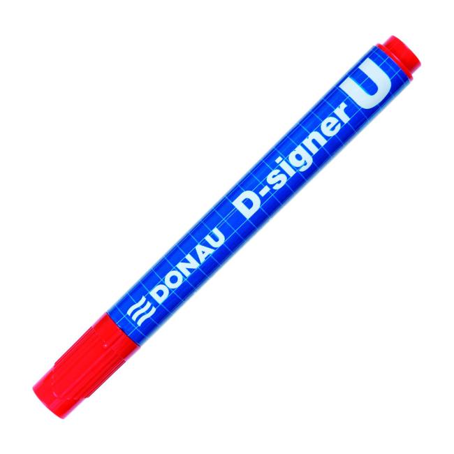 Popisovač permanentní D-singer U červený