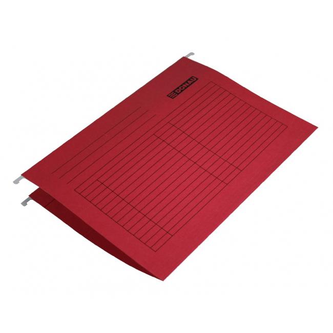 [DO741004] Závěsný obal DONAU červený 25 ks