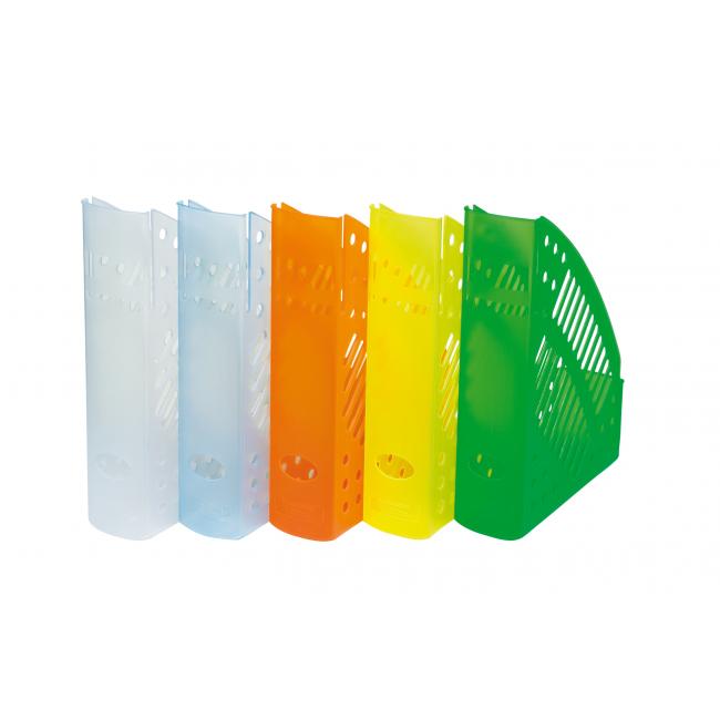 [DO746809] Stojan na časopisy PS transparentní bílý 70mm