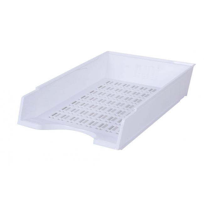 [DO747009] Odkladač žebrovaný bílý