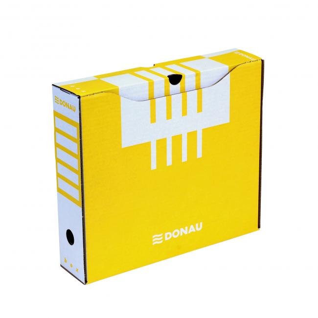 [DO766011] Archivní box DONAU 80mm žlutý