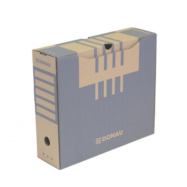 [DO766130] Archivní box DONAU 100mm hnědý