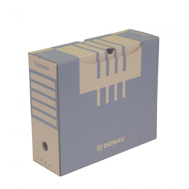 [DO766202] Archivní box DONAU 120mm hnědý