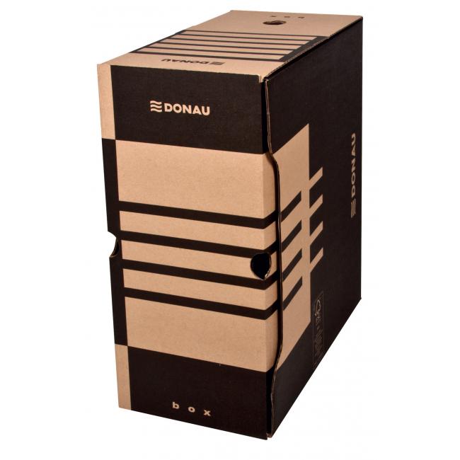 [DO766302] Archivní box DONAU 155mm hnědý