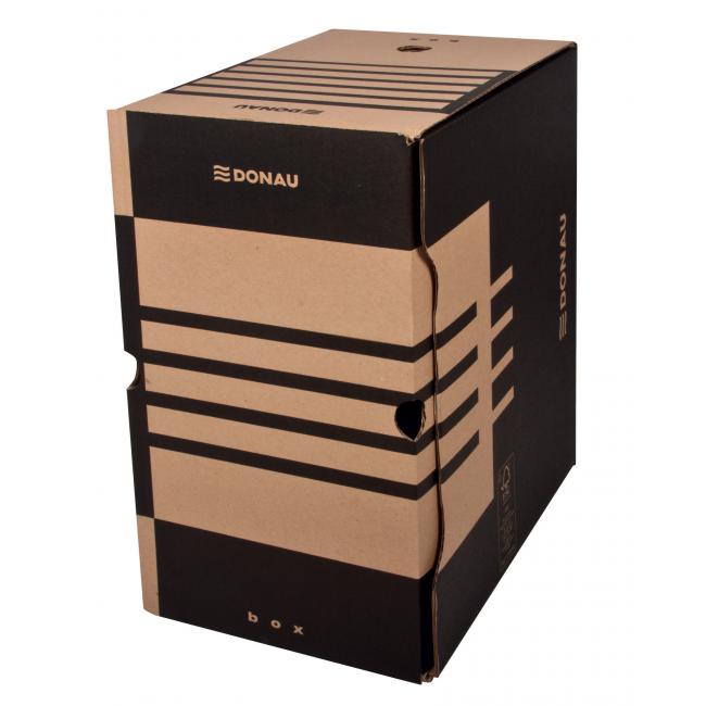 [DO766402] Archivní box DONAU 200mm hnědý