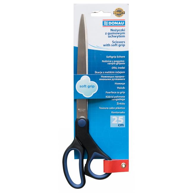 [DO792310] Nůžky DONAU Soft grip 25cm modré