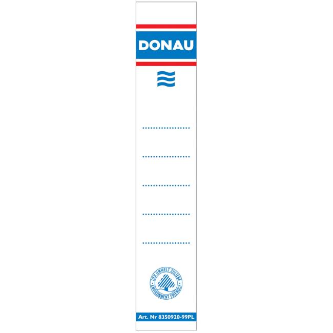 [DO835009] Štítek zádový násuvný pro pořadače 28x153mm bílý