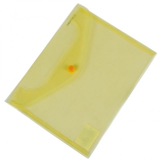 Plastový obal C5 s drukem DONAU žlutý