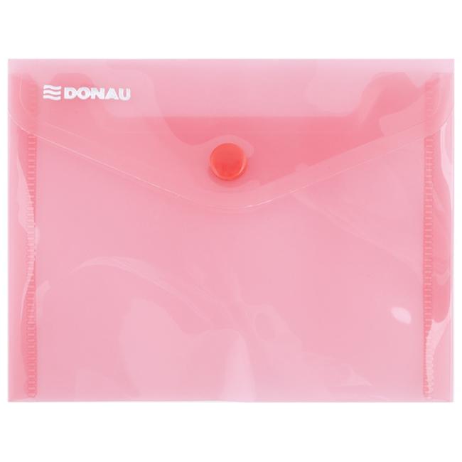 Plastový obal A6 s drukem DONAU červený