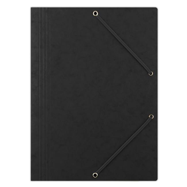 Přešpánový obal s gumičkou DONAU černý