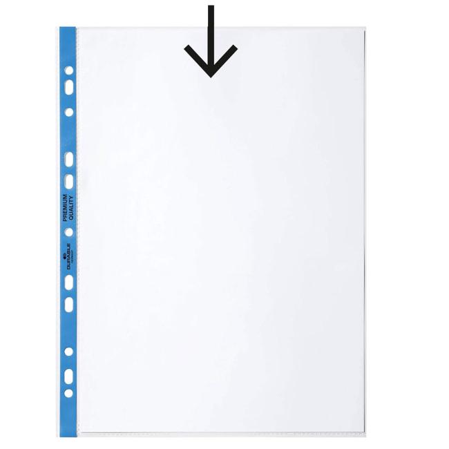 [DU111324] Euroobal DURABLE A4 90mic s modrým okrajem 100ks