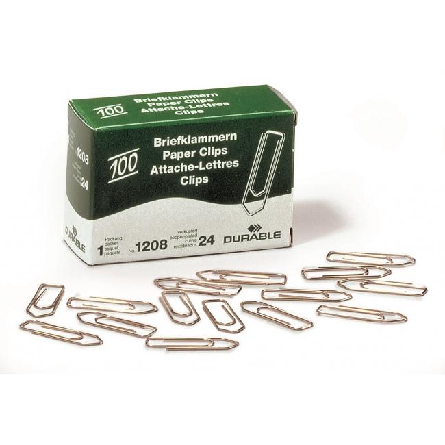 [DU120824] Spisové spony DURABLE 32mm měděné 100ks