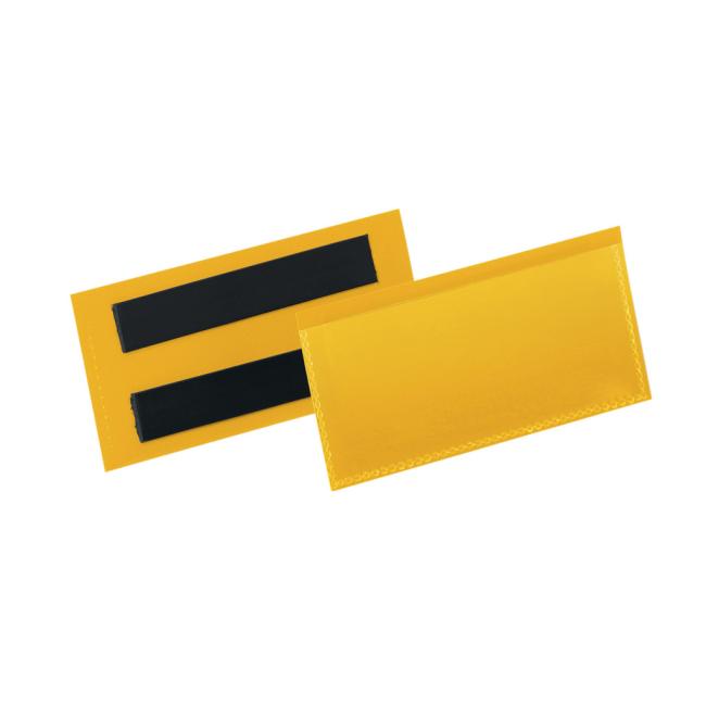 Magnetická kapsa na štítek 100 x 38 mm 50 ks žlutá