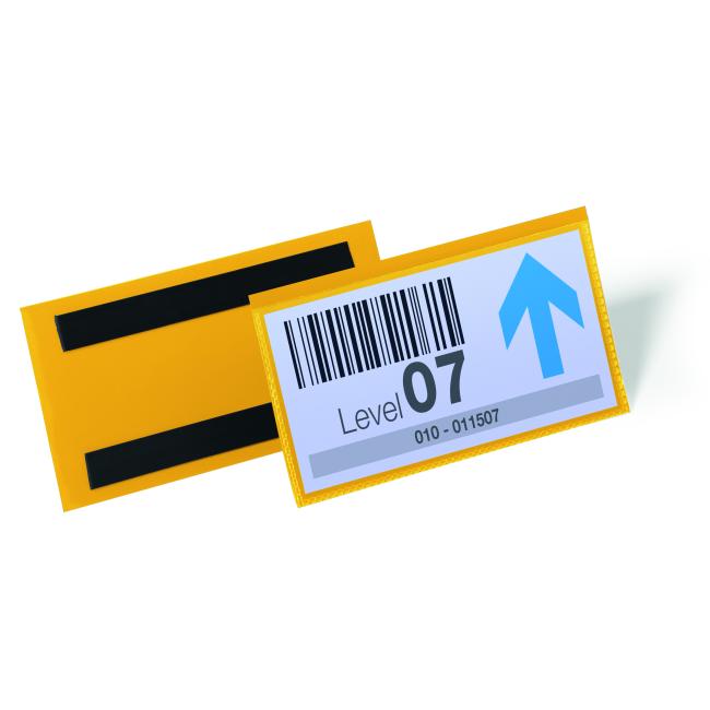 Magnetická kapsa na štítek 150 x 67 mm 50 ks žlutá