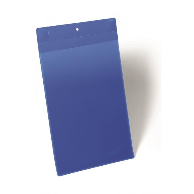 Magnetická kapsa na štítek 210 x 297 mm na výšku 10 ks modrá