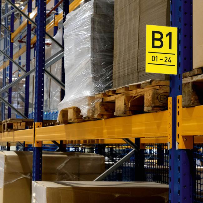 [DU187219] Magnetické značení uličky A5, na výšku, transparentní Magnetické značení uličky