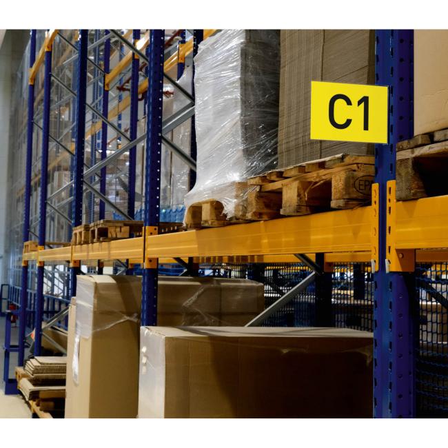 Magnetické značení uličky A5, na šířku, transparentní Magnetické značení uličky