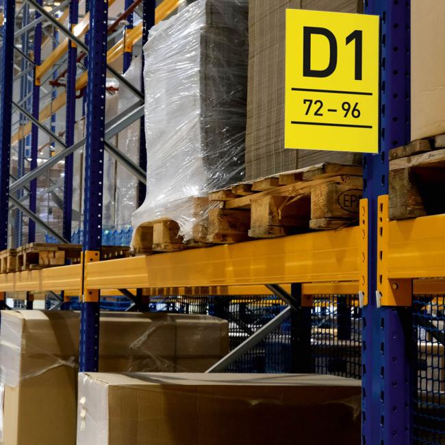 Magnetické značení uličky A4, na výšku, transparentní Magnetické značení uličky