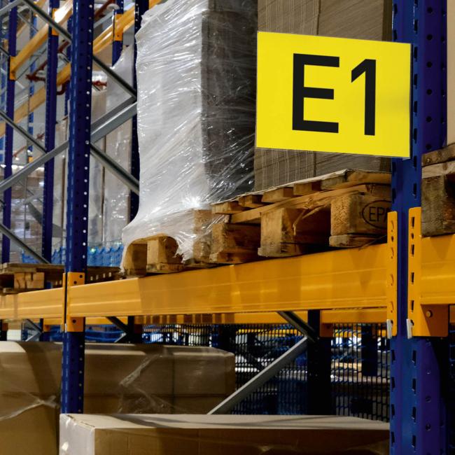 Magnetické značení uličky A4, na šířku, transparentní Magnetické značení uličky