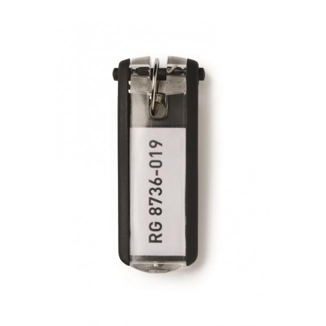 [DU195701] Jmenovky na klíče DURABLE KEY CLIP černé 6ks