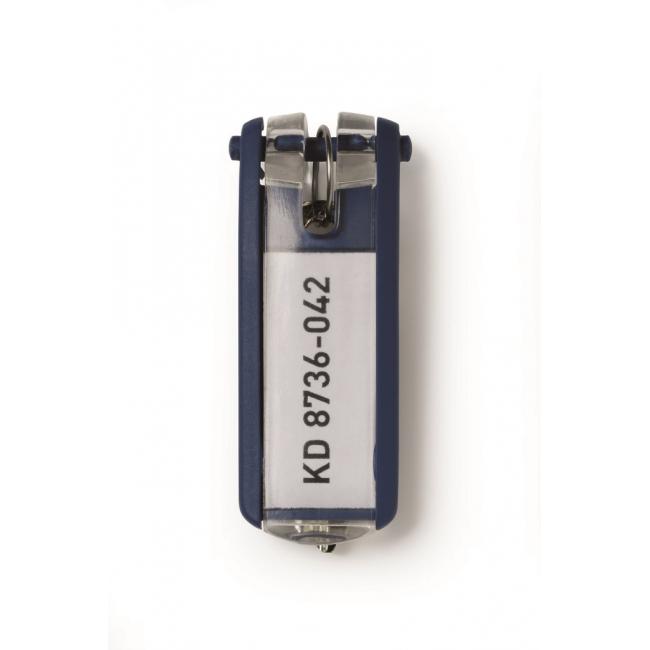 [DU195707] Jmenovky na klíče DURABLE KEY CLIP modré 6ks