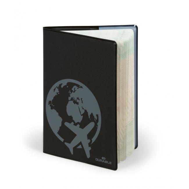 Pouzdro na cestovní pas DURABLE s RFID ochranou černé