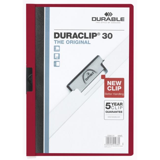 [DU220031] Obal s klipem DURACLIP Original 30 bordó