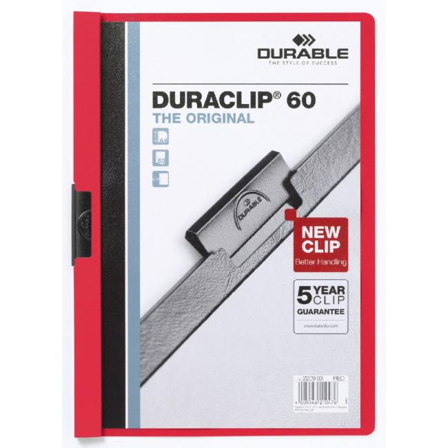 [DU220903] Obal s klipem DURACLIP Original 60 červený
