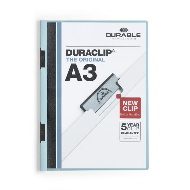 Obal s klipem A3 DURACLIP Original modrý