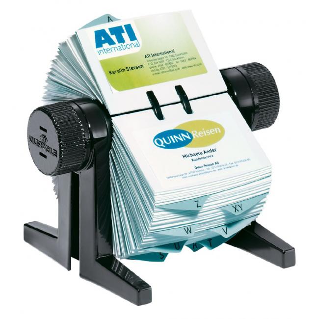 [DU244701] Rotační stolní vizitkář na 300 vizitek VISIFIX CUBO černý