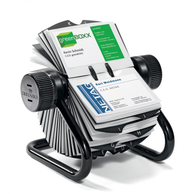 [DU248101] Rotační stolní vizitkář na 400 vizitek VISIFIX ROTARY FILE černý