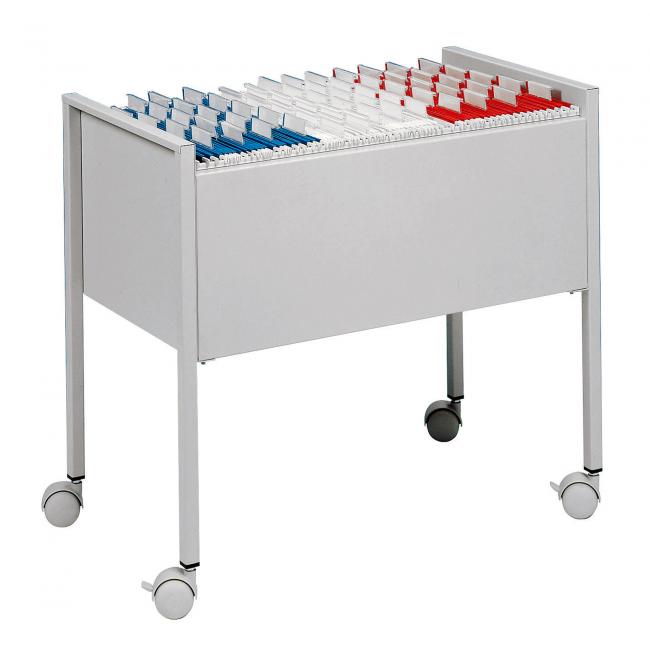 Kartotéka pojízdná jednořadá DURABLE ECONOMY 80 A4 šedá