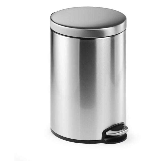 Koš nerezový s pedálem Step 12 ℓ