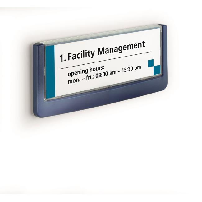 Informační tabulka Click Sign 149x52,5 modrá