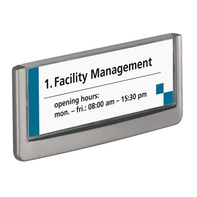 Informační tabulka Click Sign 149x52,5 grafitová