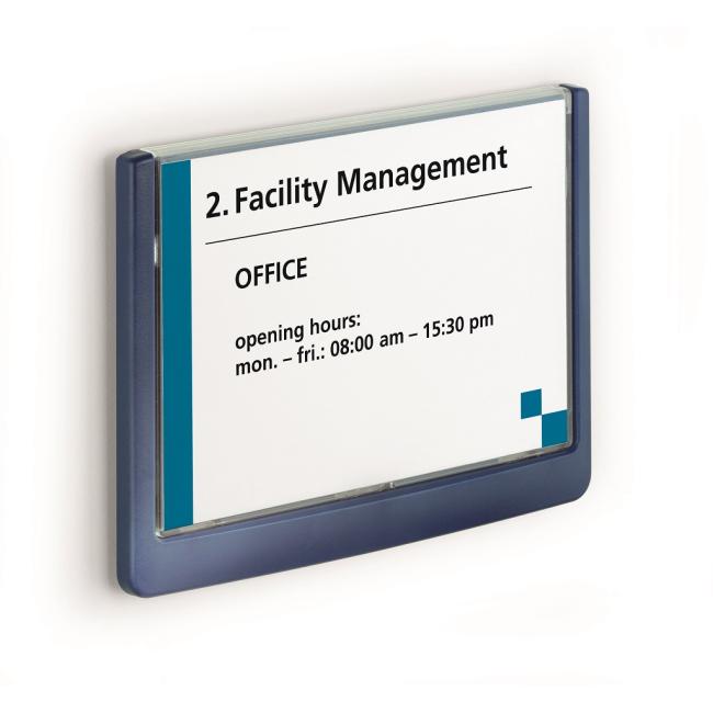 Informační tabulka Click Sign 149x105,5 modrá