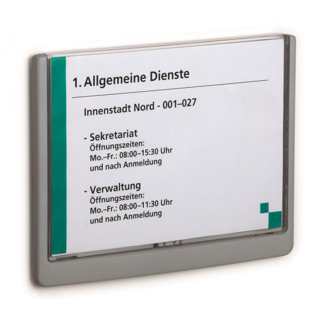 Informační tabulka Click Sign 210x148,5 grafitová