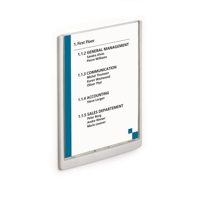 Informační tabulka Click Sign 210x297 bílá