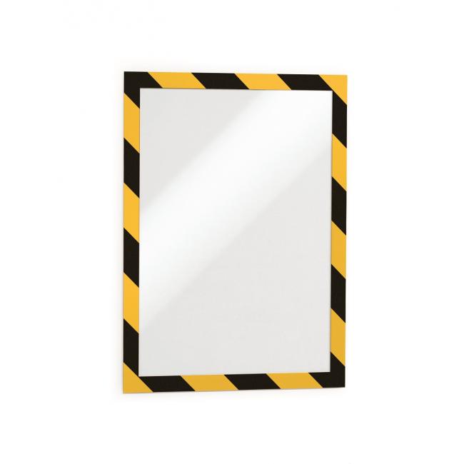 Samolepící Duraframe Security A4, žluto-černý, bal.2 ks