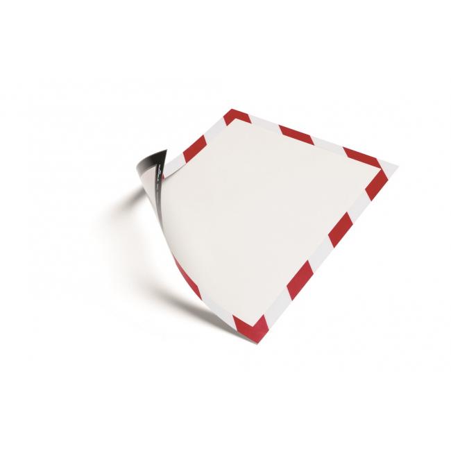 Panel DURAFRAME MAGNETIC SECURITY A4 červeno-bílý