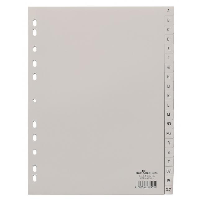 [DU651310] Plastový rozřazovač DURABLE AZ šedý