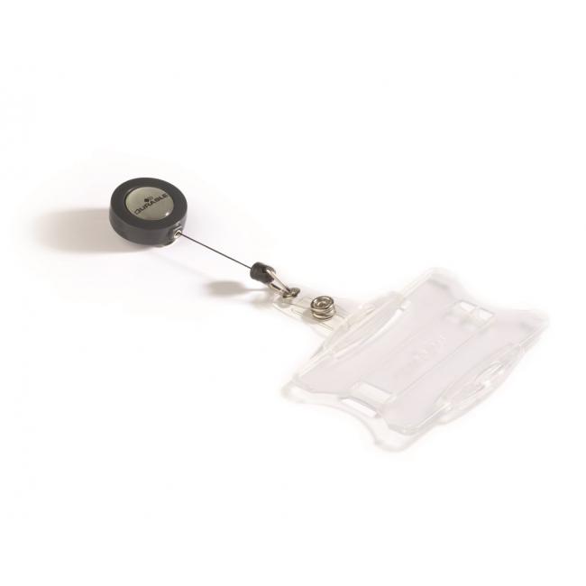 [DU801119] Visačka na plastovou kartu otevřená s kotoučem DURABLE 85x54mm 10ks