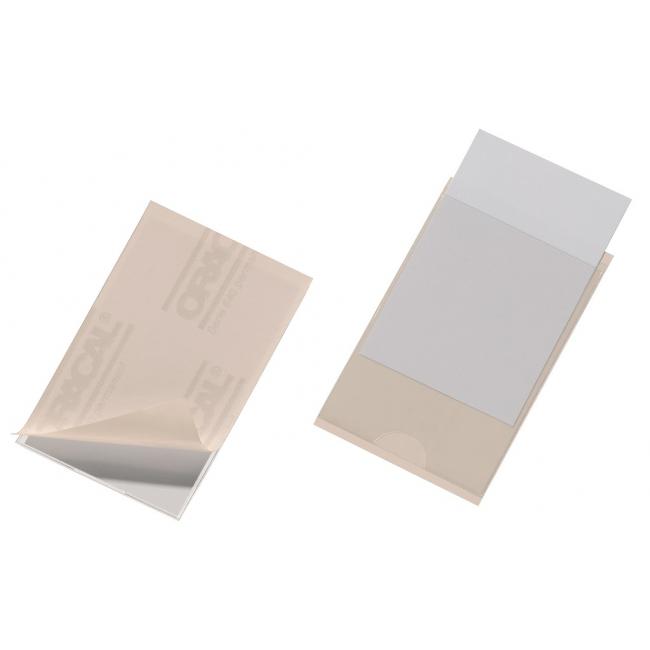 [DU807919] Samolepicí kapsa vizitková s otvorem z boku DURABLE 63x94mm 10ks