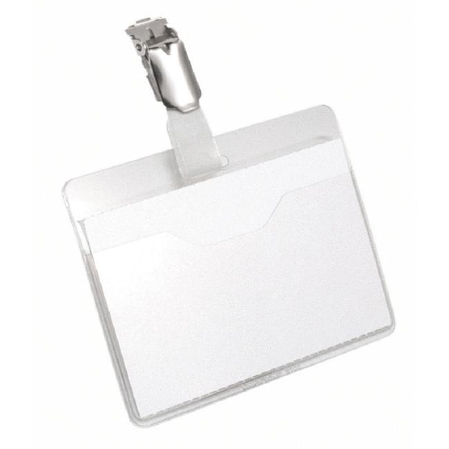 [DU810619] Visačka se kolíčkem horizontální pootevřená DURABLE 90x60 mm 25ks
