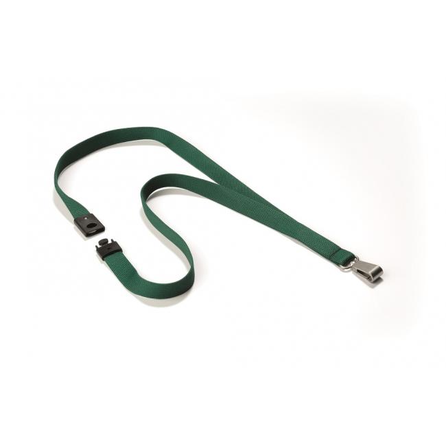 Závěsný řemínek DURABLE SOFT COLOUR 15mm tmavě zelený 10ks
