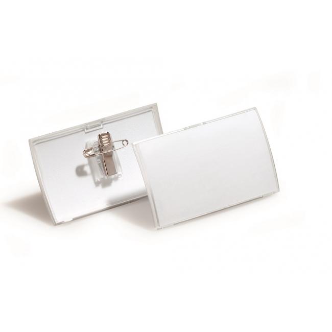 [DU821119] Visačka oblá PP kolíček+špendlík DURABLE CLICK FOLD 75x40mm 25ks