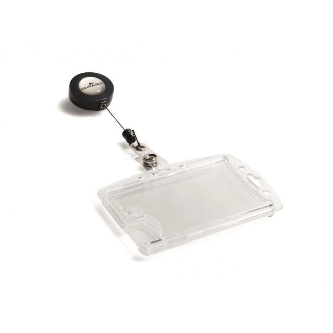 [DU822419] Visačka na 2 plastové karty s kotoučem DURABLE 54 x 87 mm, 10ks