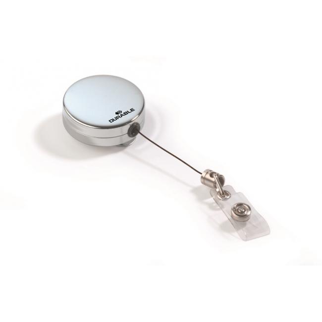 [DU822523] Výsuvný kotouč s proužkem DURABLE JOJO CHROME 10ks