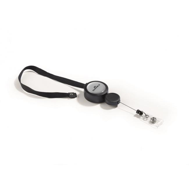 [DU822901] Závěsný řemínek DURABLE JOJO PLUS s kotoučem černý 10ks