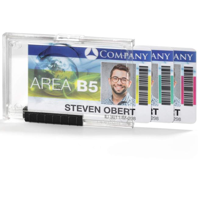 [DU892019] Pouzdro na tři karty DURABLE PUSHBOX TRIO 10 ks